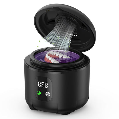 2025 Ultrasonic Retainer Cleaner – 45kHz, 25W with Drying (Black)