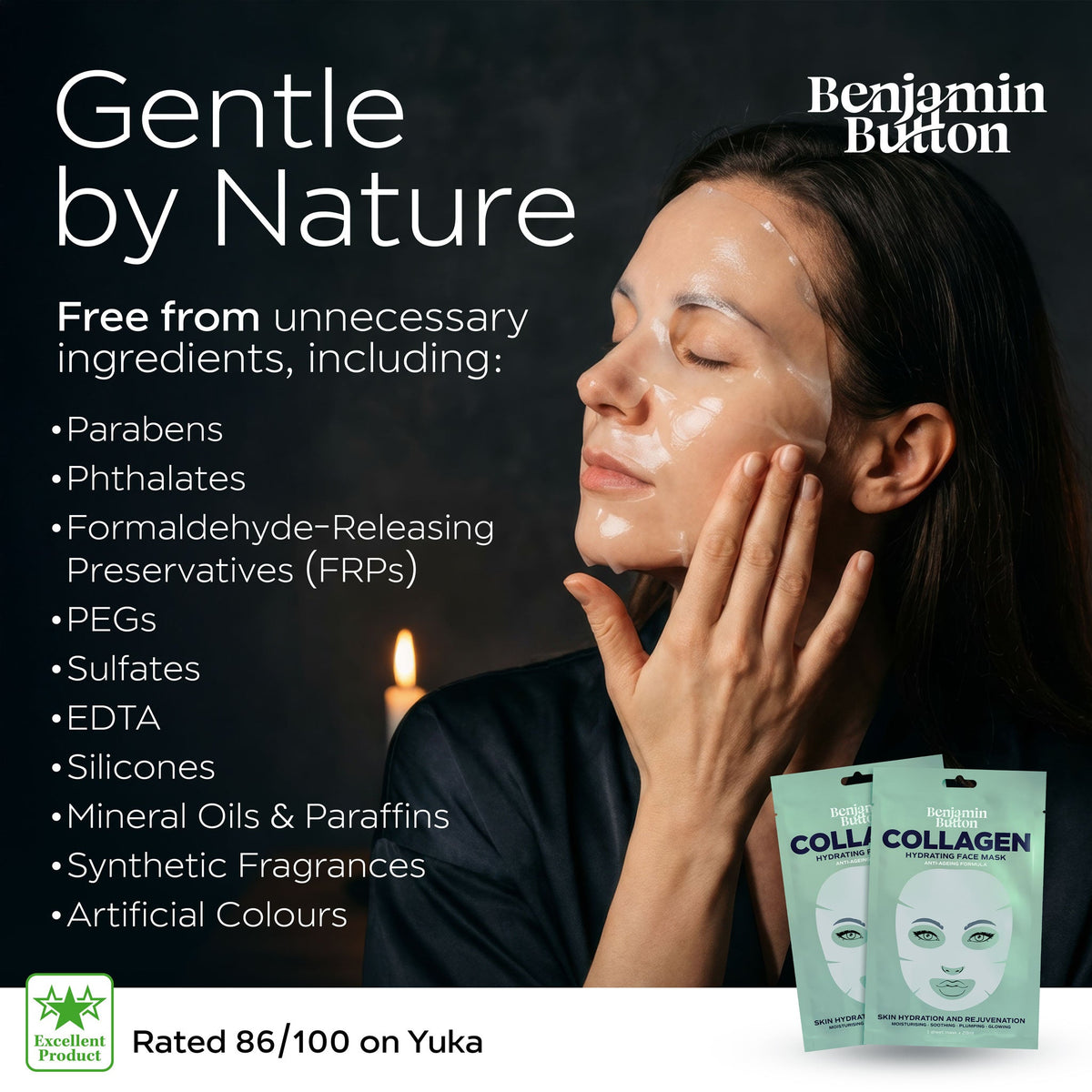 Collagen Hydrating Face Mask Benjamin Button
