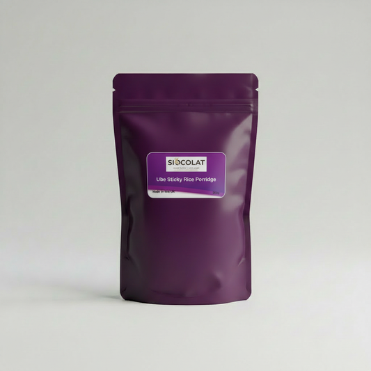 Vegan Friendly No Added Sugar Ube Champorado (Rice Porridge) Sticky Rice