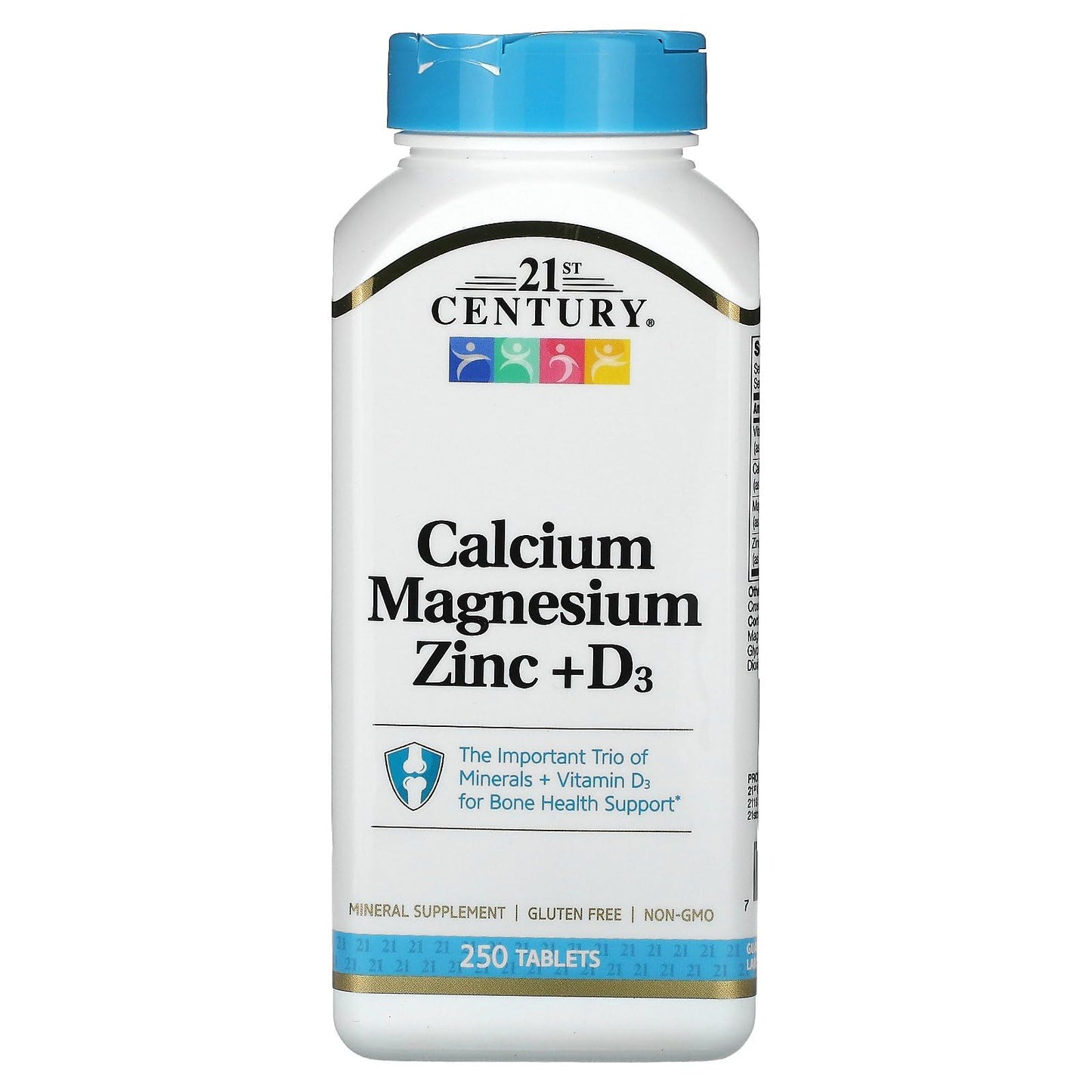 21st Century Cal Mag Zinc + D Vitamin 90 Tablets | Pack of 2