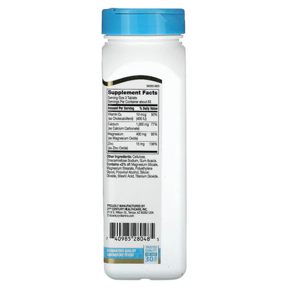 21st Century Cal Mag Zinc + D Vitamin 90 Tablets | Pack of 2