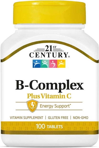 21st Century B Complex Plus Vitamin C Tablets - 100 Count (Pack of 1)