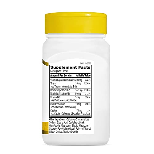 21st Century B Complex Plus Vitamin C Tablets - 100 Count (Pack of 1)