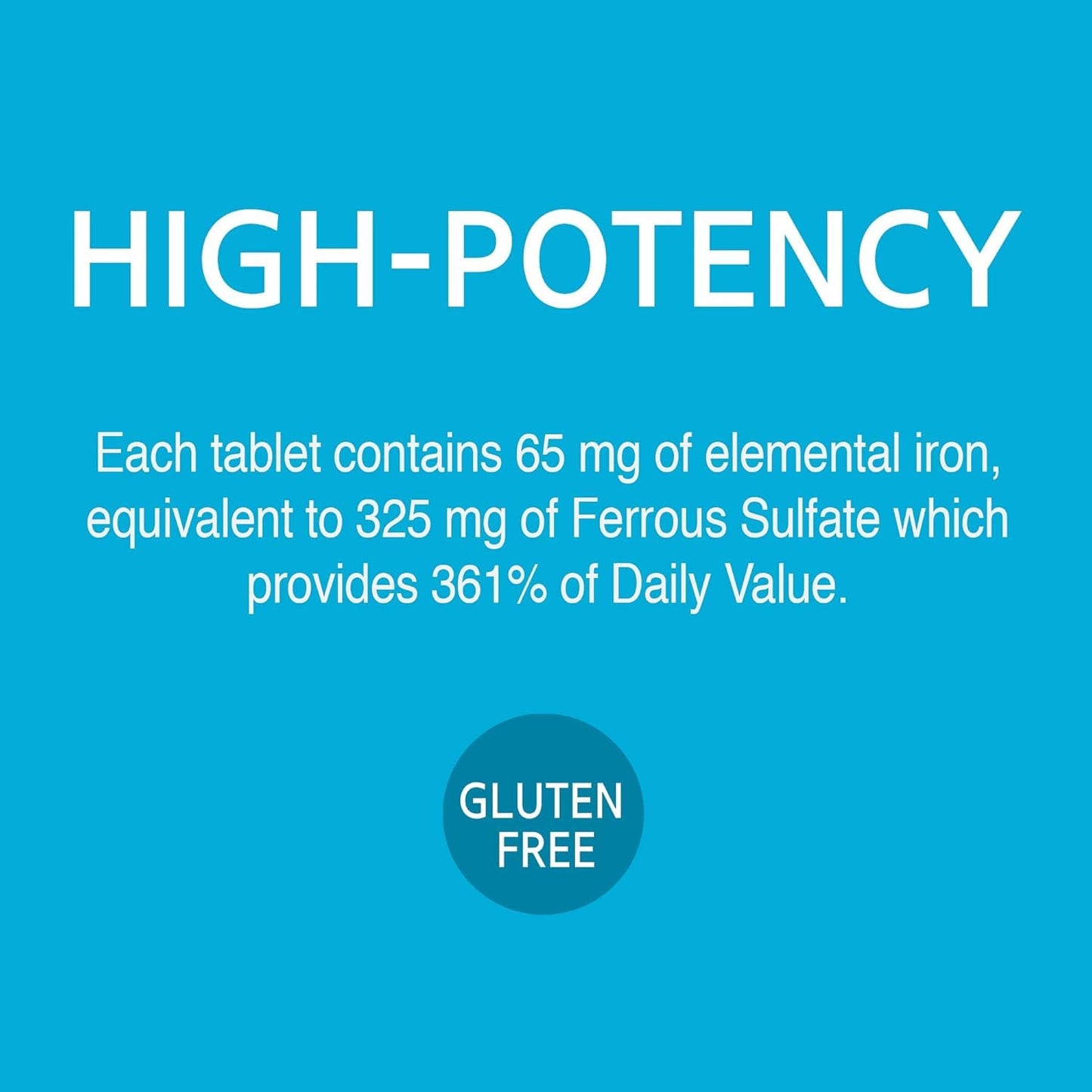 21st Century Iron Ferrous Sulfate 65 mg (325 mg) Tablets – 120 Count
