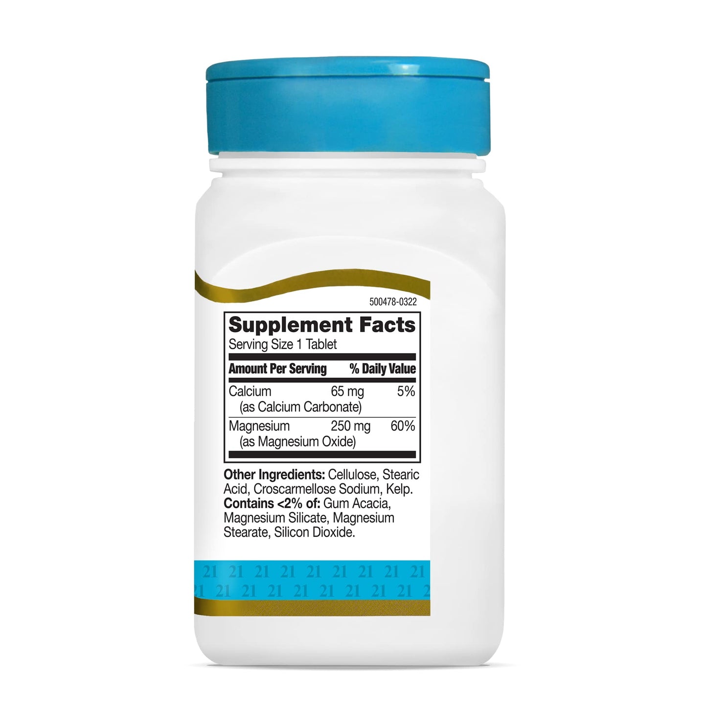 21st Century Magnesium 250 mg Tablets – 110 Count | Bone & Muscle Support