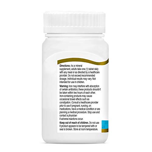 21st Century Slow Release Iron Tablets – 60 Count (Pack of 3) | Gentle Iron
