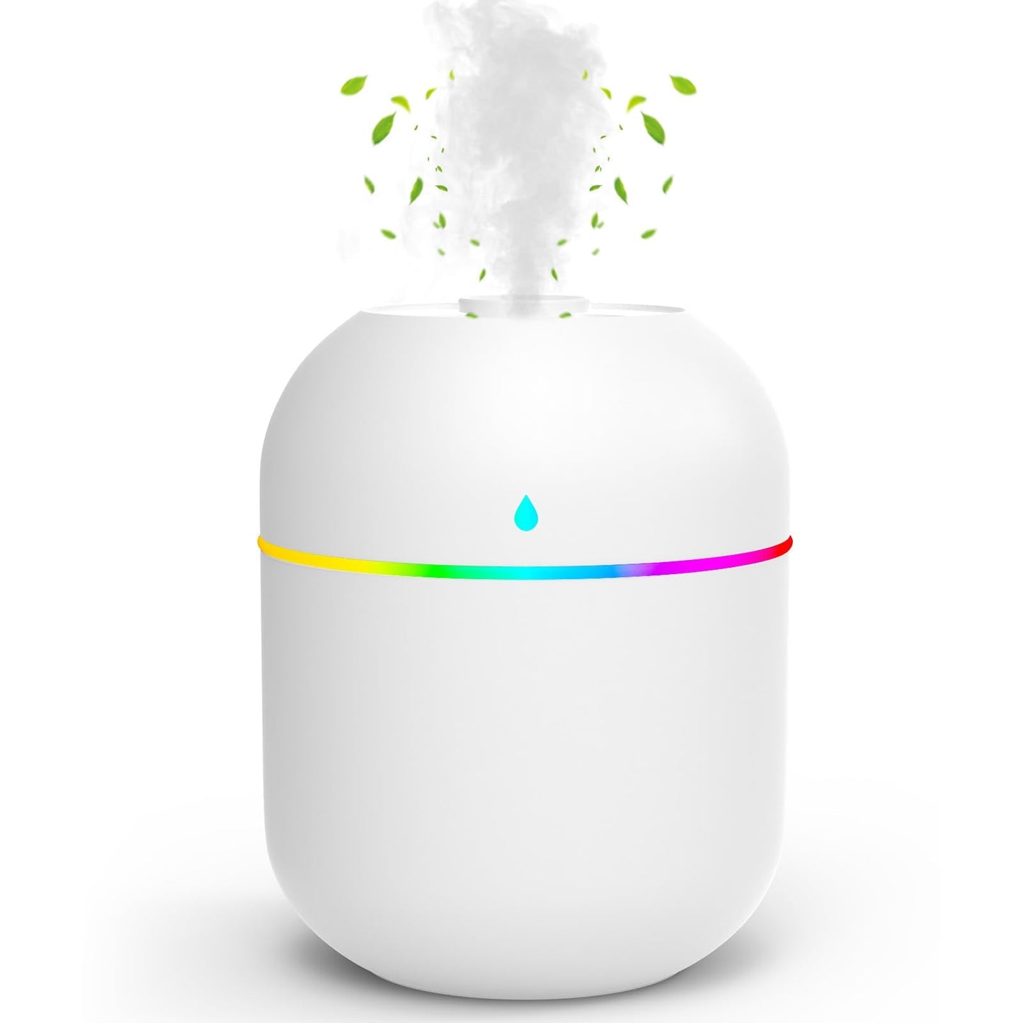 220ml Mini Essential Oil Diffuser for Desk – Auto-Off, Night Light, Quiet Humidifier
