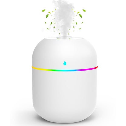 220ml Mini Essential Oil Diffuser for Desk – Auto-Off, Night Light, Quiet Humidifier