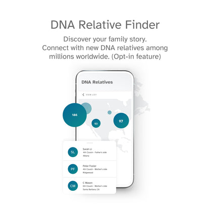 23andMe Ancestry Service - DNA Test Kit, Personalized Genetic Legacy, 4,500+ Geographic Regions, Ancestry Test, Family Tree, DNA Relative Finder, Origins, Ethnicities, Traits, Ancestry Reports