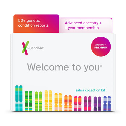 23andMe+ Premium Membership Bundle – DNA Kit with Health & Ancestry Insights + 1-Year Exclusive Reports