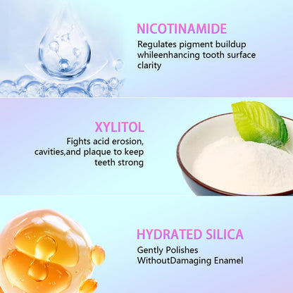 Niacinamide Whitening Toothpaste, Niacinamide Intense Whitening Toothpaste, Gently Removes Stains, Improves Oral Health, Freshens Breath 24 Hours 3.53 Ounce (Pack of 1)
