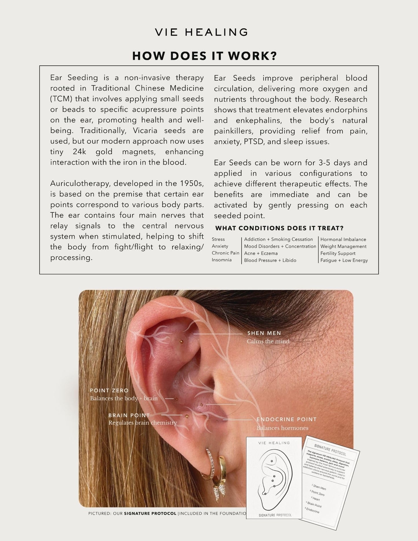 Vie Healing 24K Gold Ear Seeds – Acupressure & Wellness