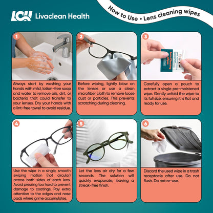 250 CT Lens Wipes for Eyeglasses - Pre-Moistened, Individually Wrapped