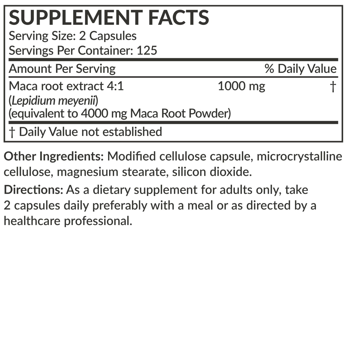 Futurebiotics Maca Root Extra Strength - Energy, Stamina & Reproductive Health | Non-GMO, 250 Vegetarian Capsules