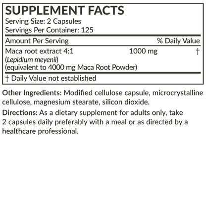 Futurebiotics Maca Root Extra Strength - Energy, Stamina & Reproductive Health | Non-GMO, 250 Vegetarian Capsules