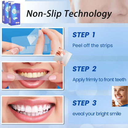 28 Whitener Strips 5D Teeth Whitening Strips – Safe, Gentle, Low-Sensitivity (14 Packs)