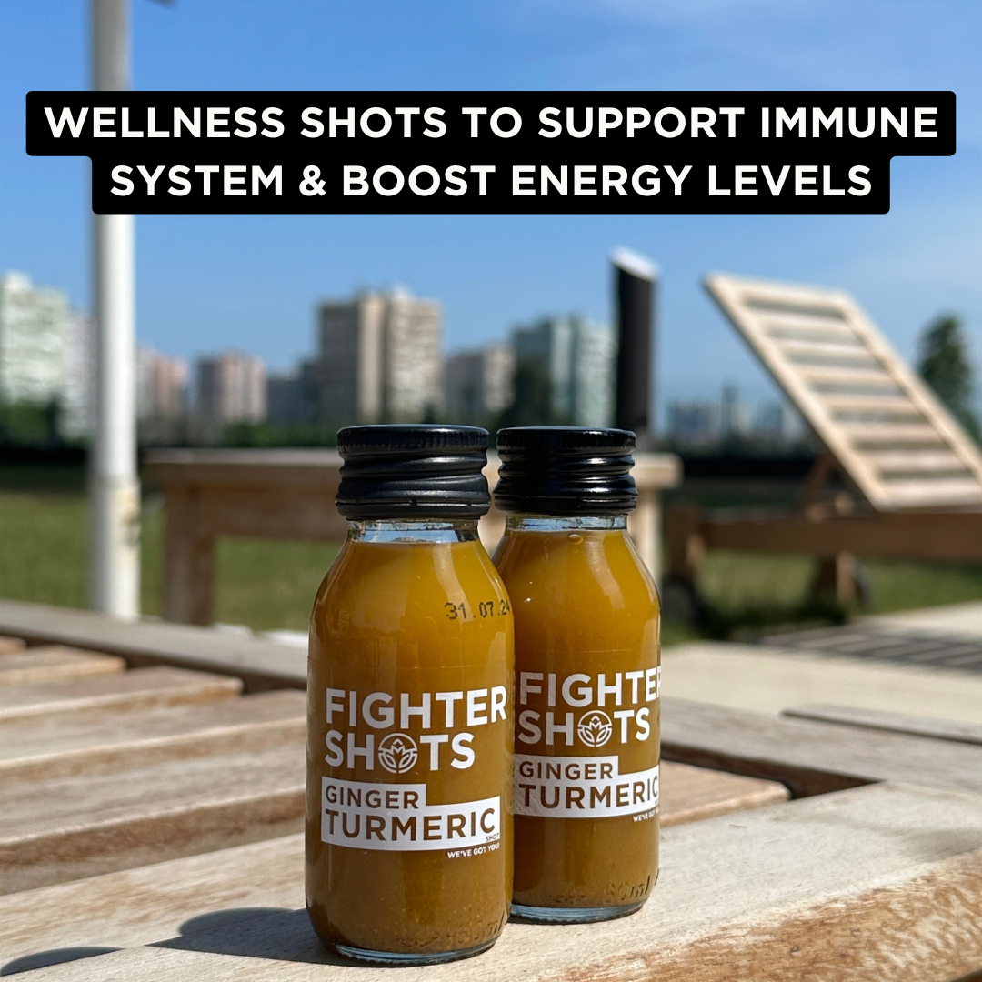Fighter Shots Ginger + Turmeric Wellness Shot | 60ml | Single, 6-Pack or 12-Pack