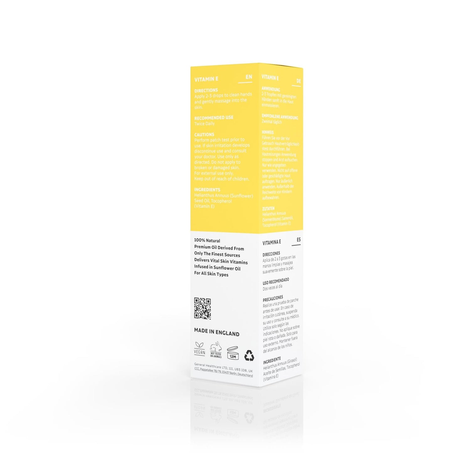 Dermavitamins 100% Natural Vitamin E Oil
