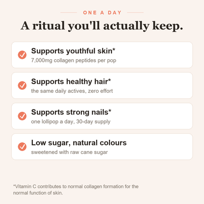 Collagen Lollipops - Hydrolysed Marine Collagen + Vitamin C VitaPop