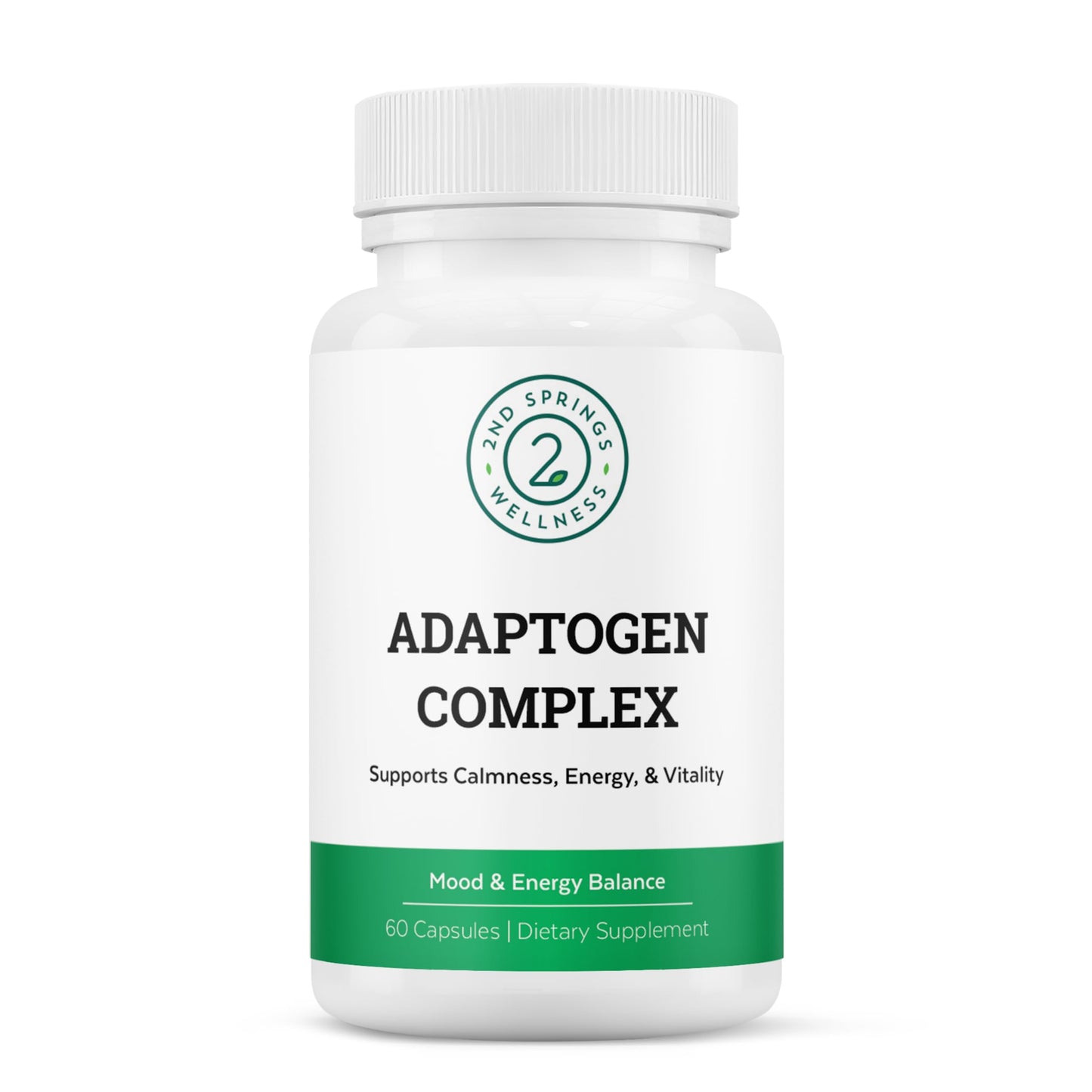 2nd Springs Adaptogen Complex – Calm, Energy & Vitality (60 Ct)