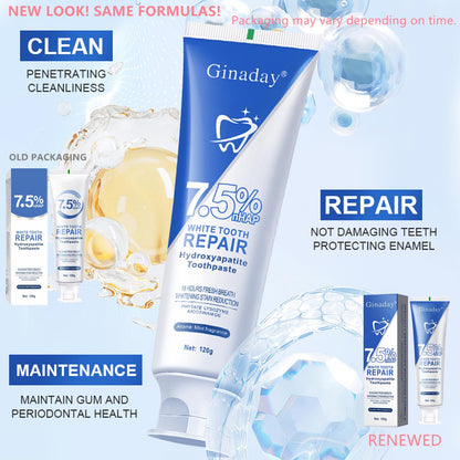 2Pack Hydroxyapatite Toothpaste – Enamel Protection, Fluoride-Free for Sensitive Teeth, Gentle Mint