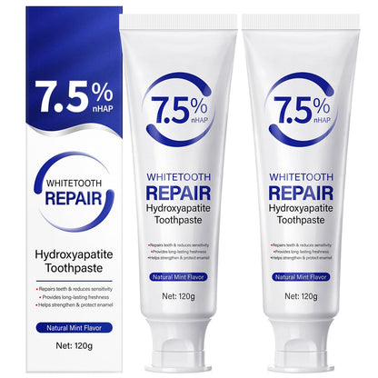 2 Pack Hydroxyapatite Toothpastes – Enamel Protection & Strengthening (Fluoride-Free Mint)