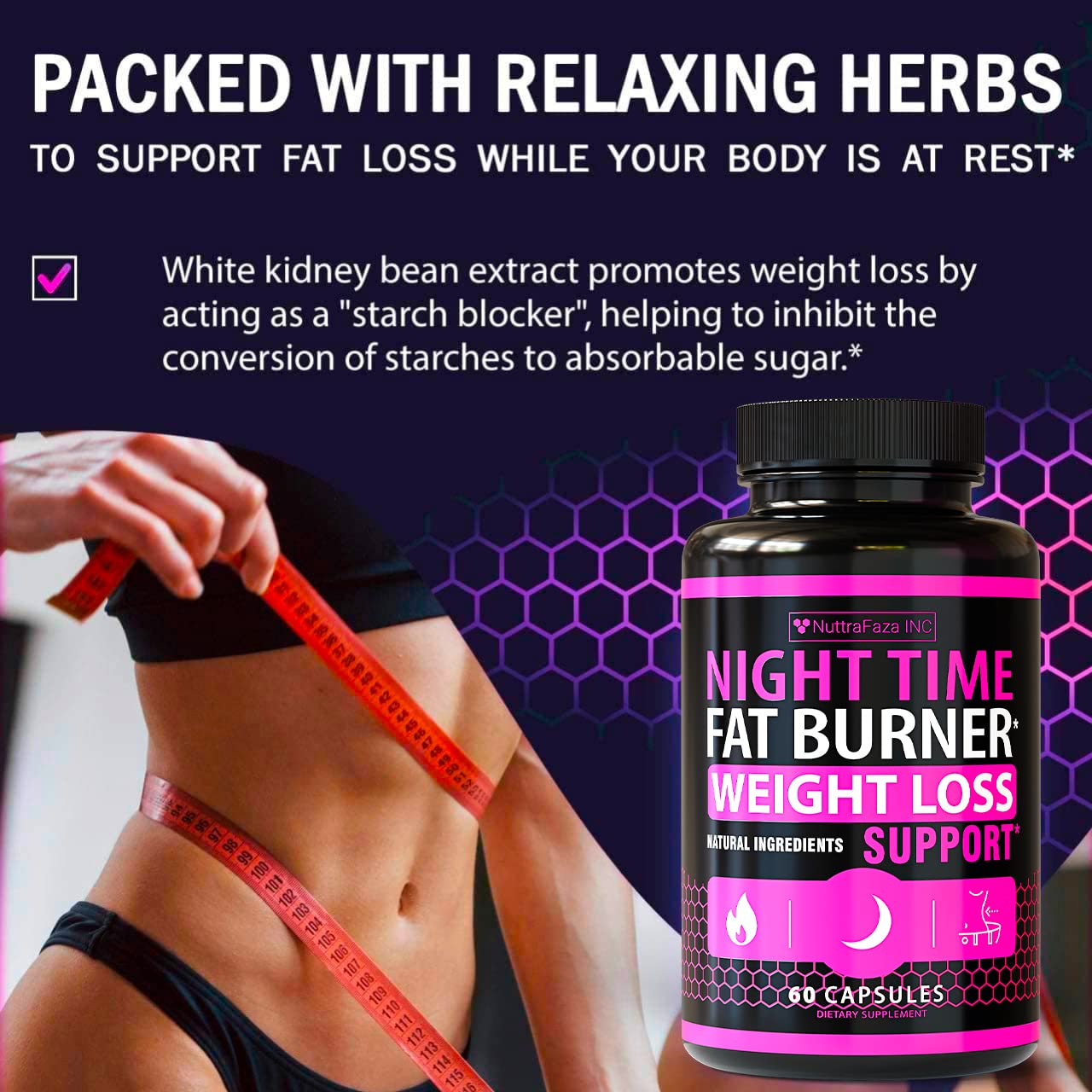 2 Pack Night Time Weight Loss Pills for Women – Made in USA | Fat Burners