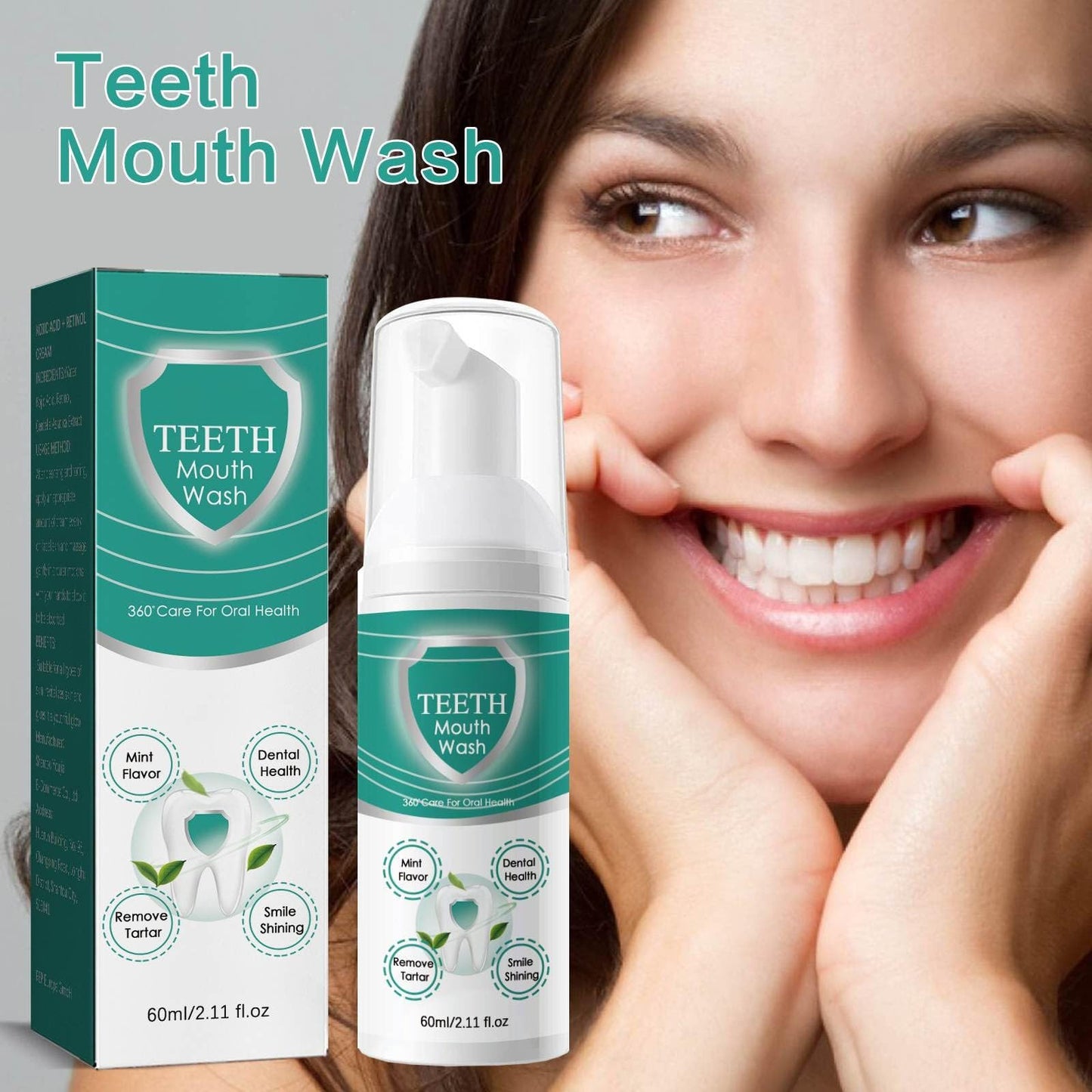 2PCS Foam Toothpaste for Sensitive Teeth - Ultra-fine Mousse, Deep Clean & Stain Removal (2 Pack)