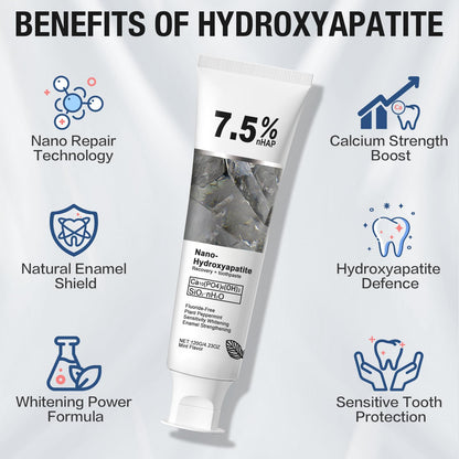 2Pcs Nano Hydroxyapatite Toothpaste – Enamel Protection, Strengthening & Gentle Mint