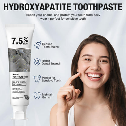 2Pcs Nano Hydroxyapatite Toothpaste – Enamel Protection, Strengthening & Gentle Mint