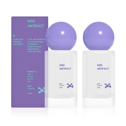 2Pcs Probiotic Oral Spray – Alcohol-Free Breath Care (20ml) Travel-Size