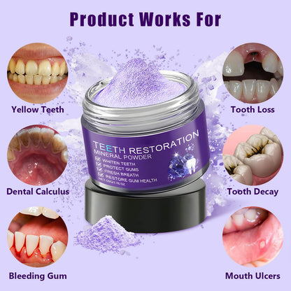 2PCS Teeth Restoration Mineral Powder | Oral & Teeth Care – Strengthen Teeth & Gums