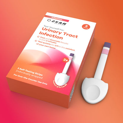 2San 2-in-1 UTI Test Strips for Women – At-Home Kit Detects Leukocytes and Nitrite in 2 Minutes