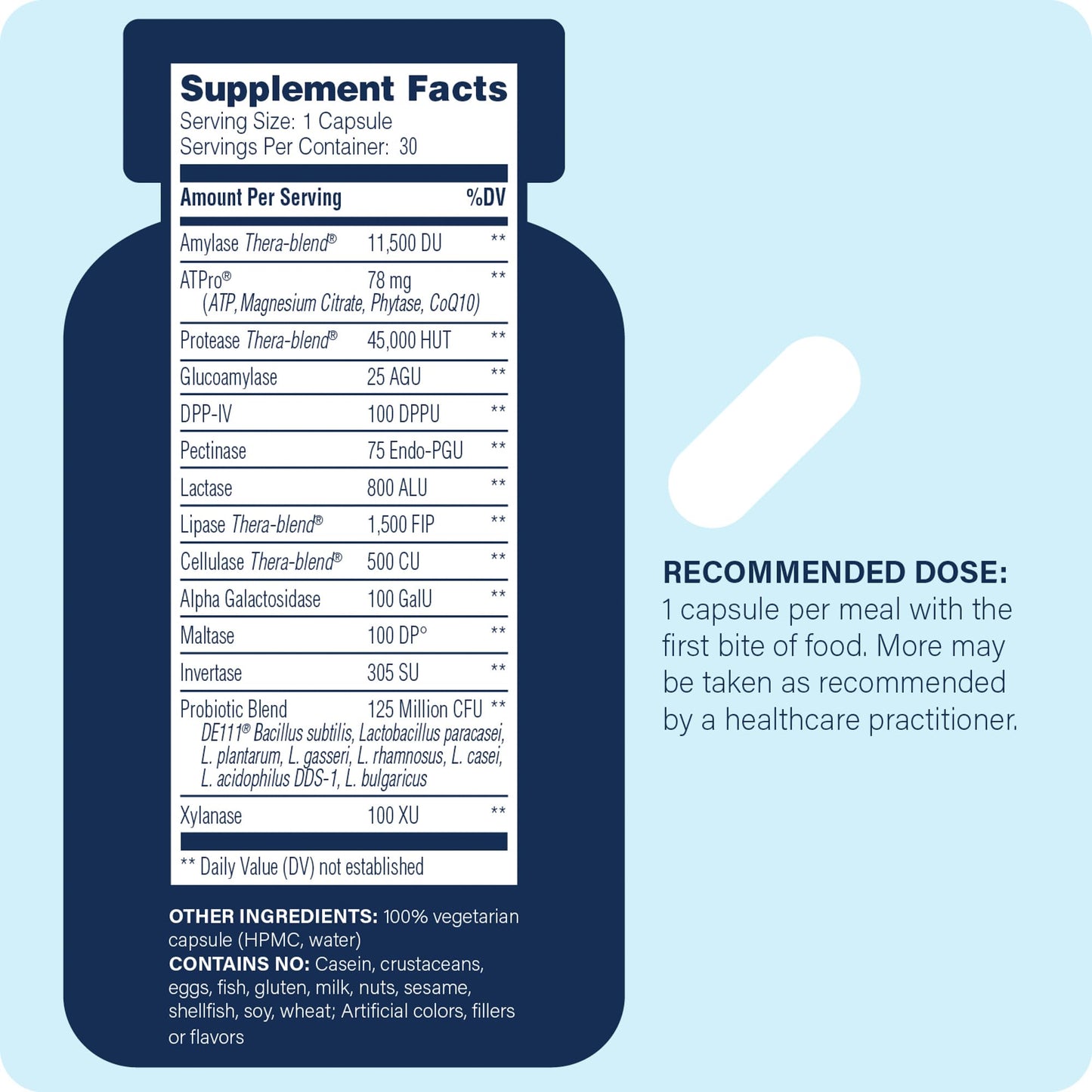 Enzyme Science Complete Digestion - Digestive Enzymes & Probiotics (30 Capsules)