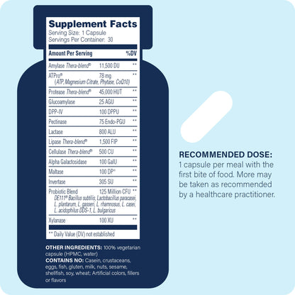 Enzyme Science Complete Digestion - Digestive Enzymes & Probiotics (30 Capsules)