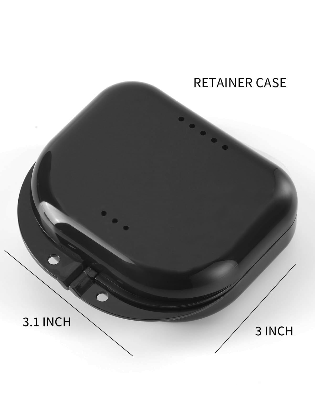 3 Pack Retainer Cleaner Case – Denture Case & Brush for Invisalign