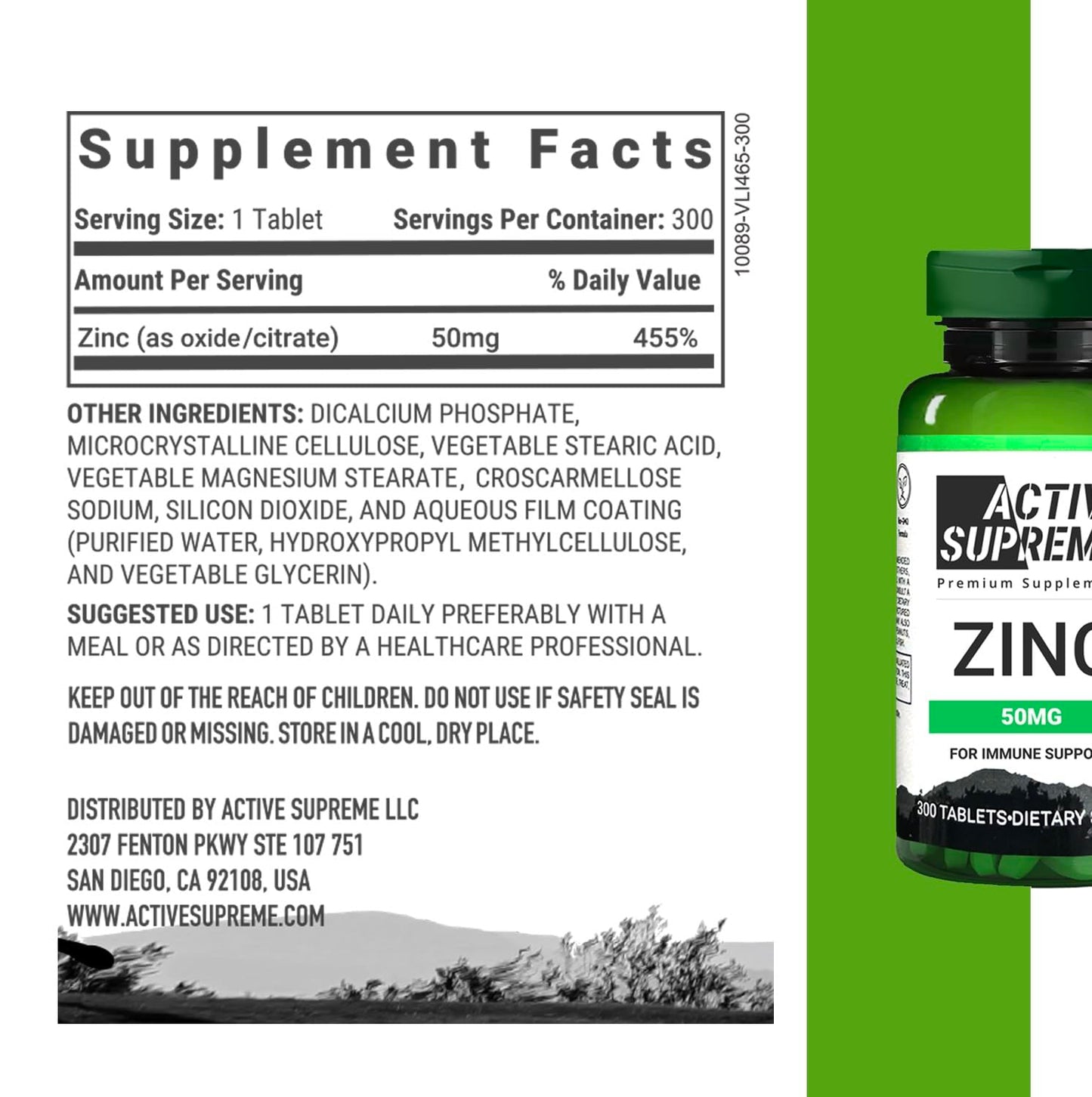 3 Pack Zinc Citrate 50 mg – Immune & Reproductive Health
