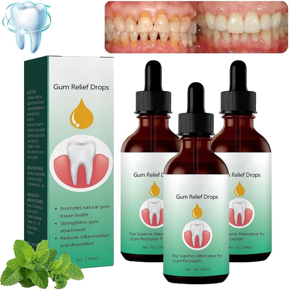 3 PCS DentiZen Gum Drops – Gum Relief Drops & Natural Mouthwash