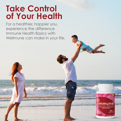 Immune Health Basics Ultra Strength Immunity - Clinically Proven Immune Support - Wellmune Highly Purified Beta Glucan - Gluten-Free, Non-allergenic, Non-GMO and Vegan Capsules - 30 Capsules, 250 mg
