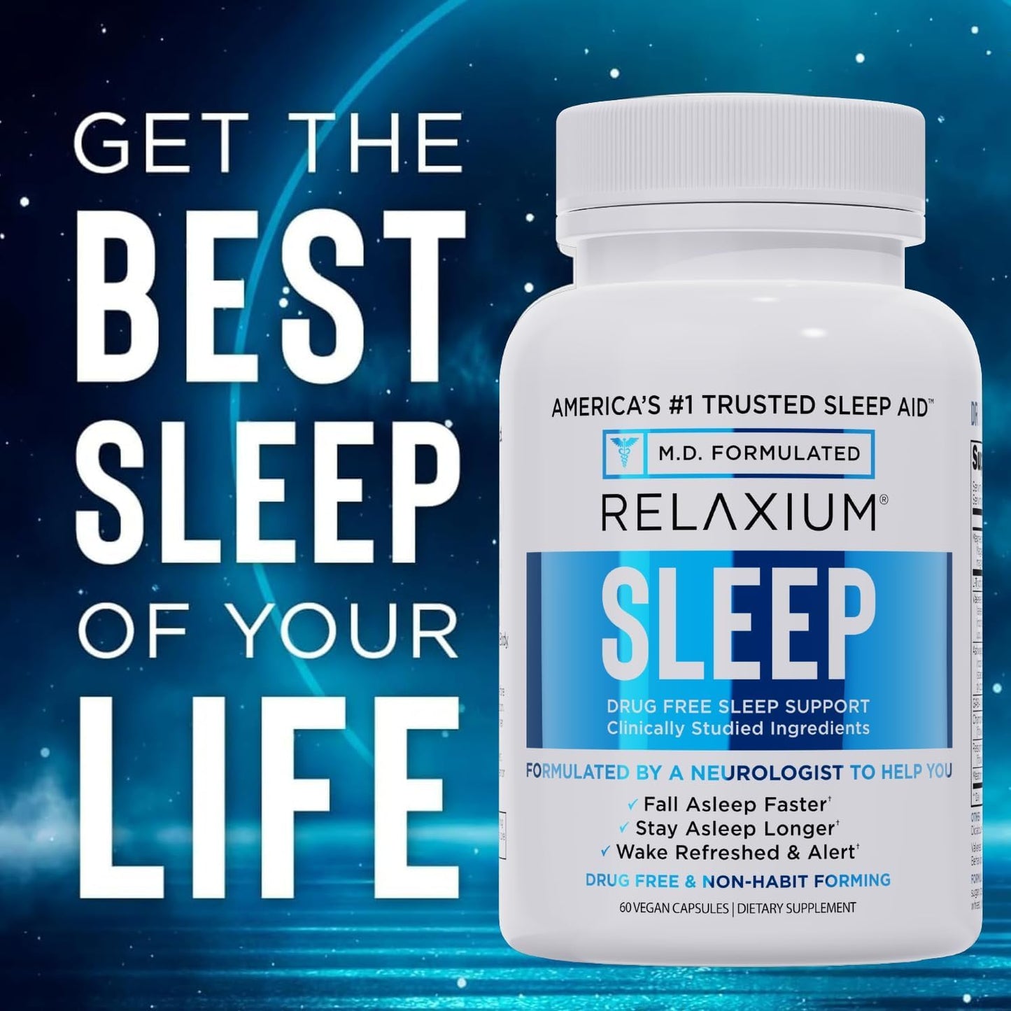 Relaxium Sleep Aid - Melatonin & Magnesium Glycinate