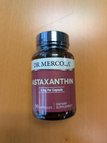 Dr. Mercola Organic Astaxanthin 4 mg – Antioxidant Support – 30 Servings