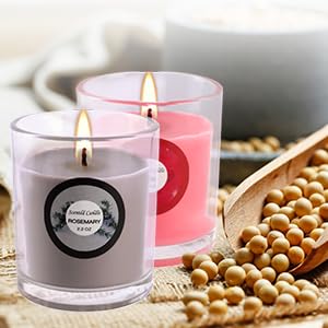 20 Pack Strong Scented Candles Gift Set – 10 Fragrances, Aromatherapy Soy Wax, Glass Jar