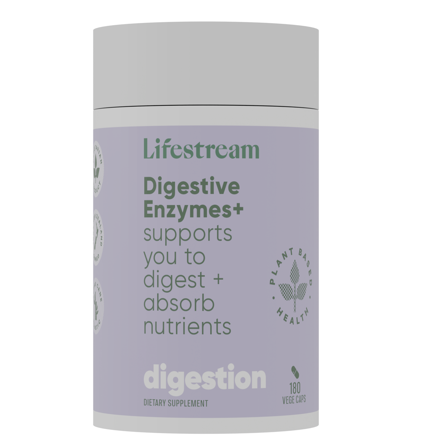 Lifestream Bowel Biotics Fibre + Digestive Enzymes