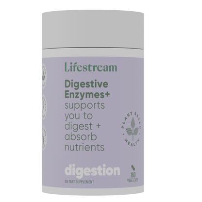 Lifestream Bowel Biotics Fibre + Digestive Enzymes