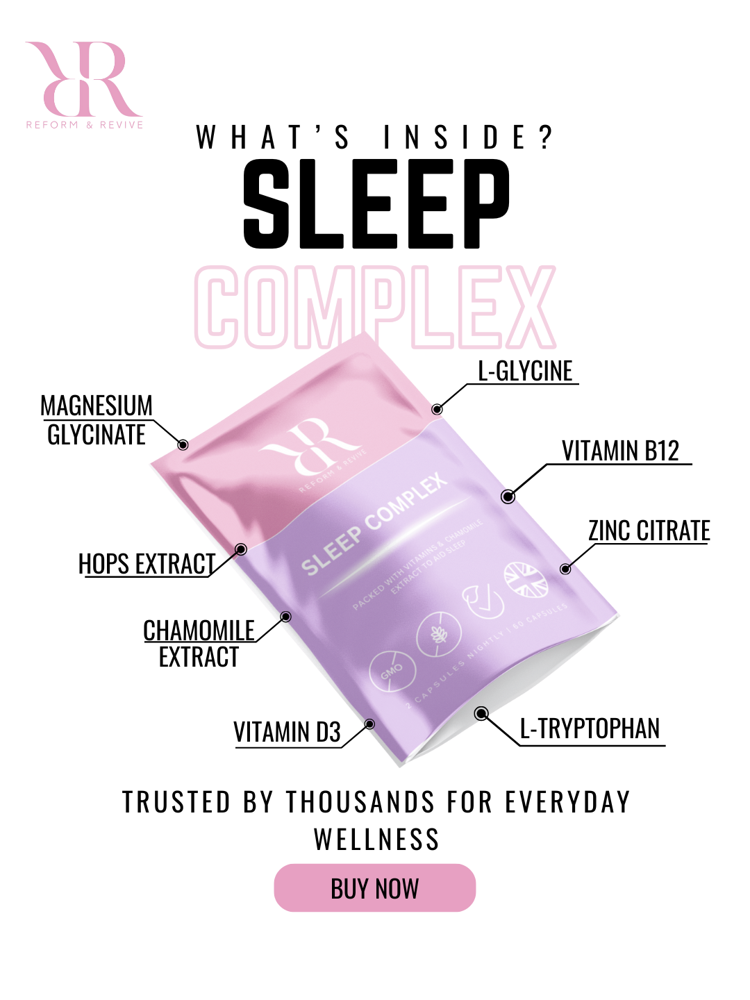 Sleep Complex+ Rest & Relaxation Support Reform and Revive