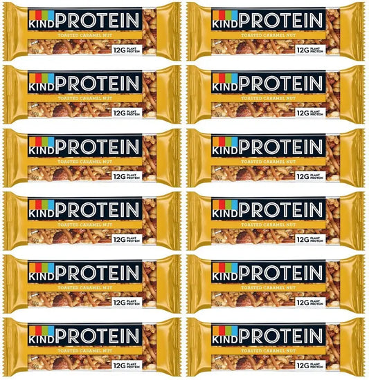 12 x Kind Protein Caramel Nut 50G British Grocery