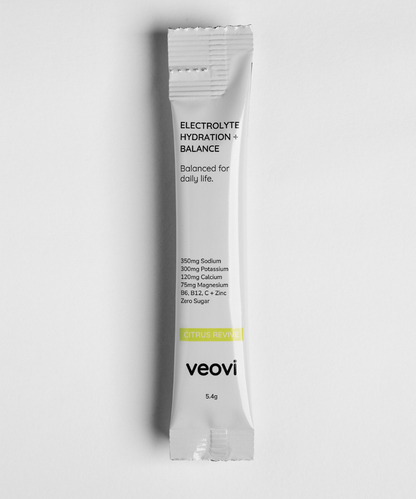 Veovi Electrolyte Hydration & Balance (Citrus Revive & Peach Restore)