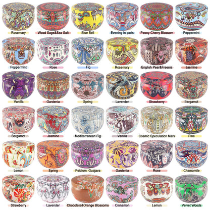 36 Pack Scented Candles Set – Natural Soy Wax, Aromatherapy Gift