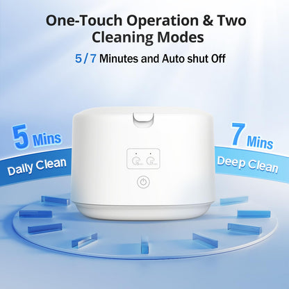 360° Ultrasonic Deep Clean Machine – 30W/45kHz, Portable 230ml Cleaner