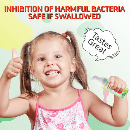 Kids Foam Toothpaste with Fruit Flavor - Anti-Cavity Formula (2x60ml)